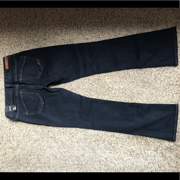 Express dark wash barely boot jeans - Picture 2 of 5